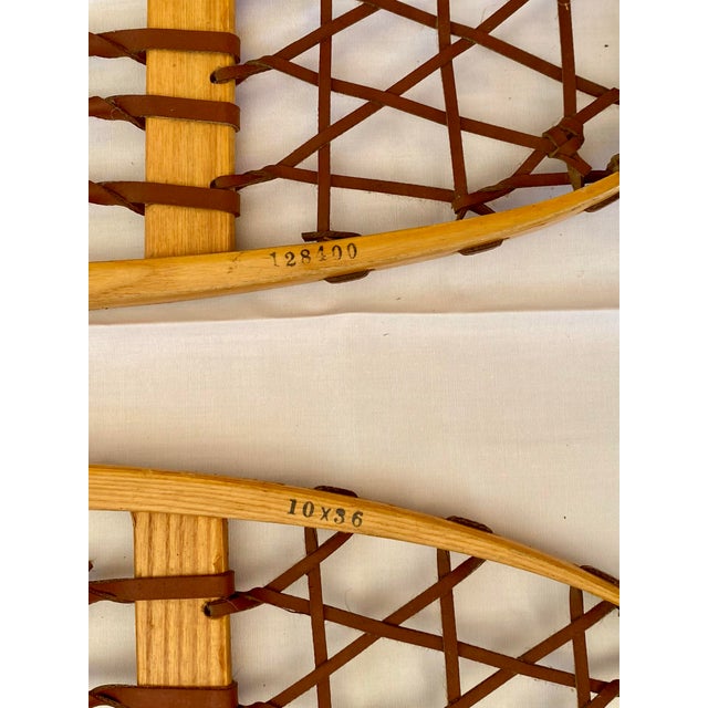Vintage LL Bean Snowshoes Lodge Decor- a Pair For Sale - Image 4 of 6