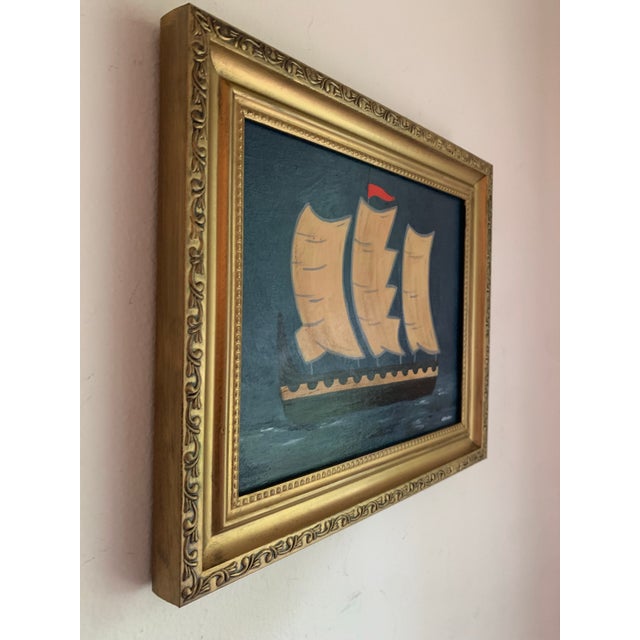 2020s Contemporary Impressionist Style Seascape Painting on Canvas, Framed For Sale - Image 5 of 6