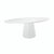 Contemporary Matthew Izzo Home Jefferson Glossy White Lacquer Oval Pedestal Dining Table For Sale - Image 3 of 8