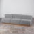 Gray Giancarlo Piretti Style Modern Cubic Three Seater Sofa For Sale - Image 8 of 8