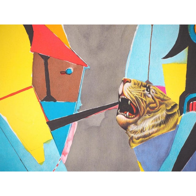 Richard Lindner, Couple avec un tigre, Lithograph For Sale - Image 5 of 10