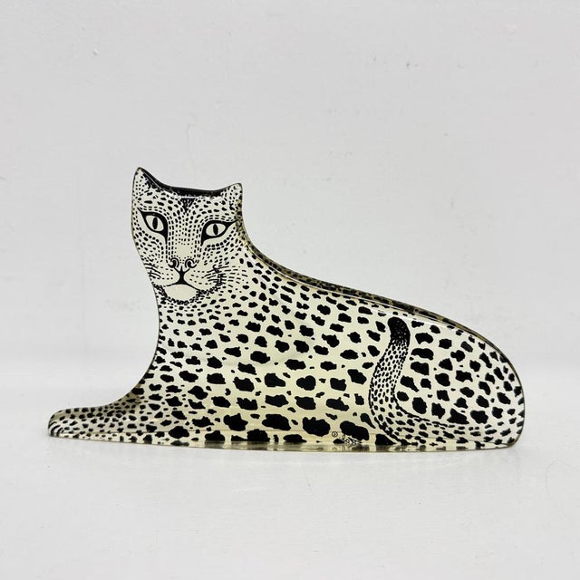 Large Mid-Century Modern Resin Leopard by Abraham Palatnik, Brazil, 1970s For Sale - Image 11 of 18