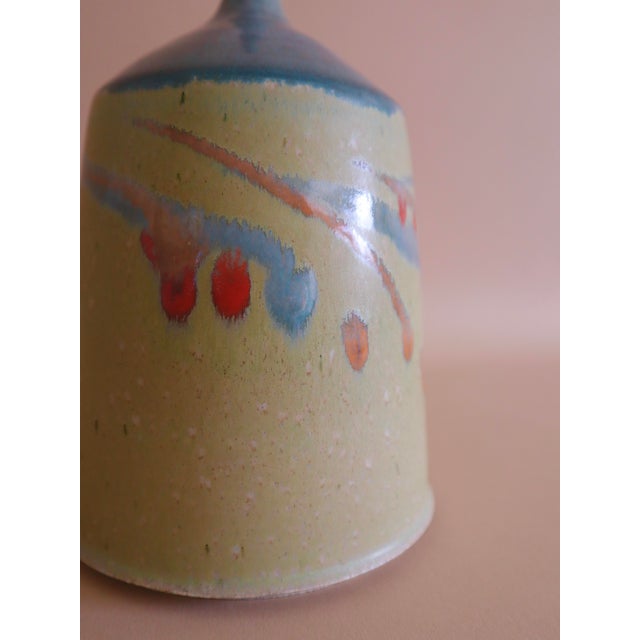 1960 Vintage Midcentury Studio Pottery Stem Vase For Sale In San Francisco - Image 6 of 10