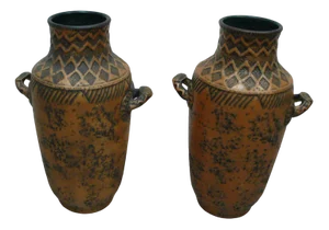 Tall Art Pottery Floor Vases, Germany, 1950s, Set of 2