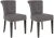 Brown 21''H Ring Chair With Silver Nailheads in Charcoal & Espresso - a Pair For Sale - Image 8 of 8