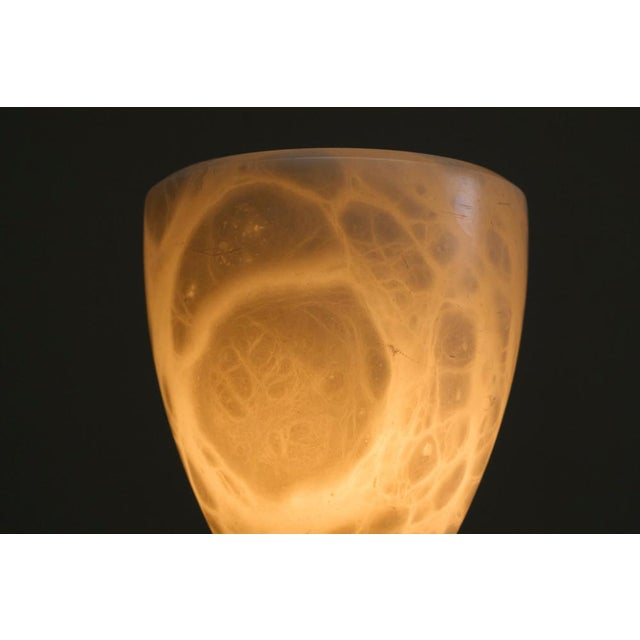 Large Mid-Century Modern Table Lamp in Alabaster, 1970s For Sale - Image 12 of 13