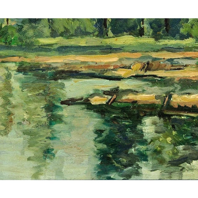 Henri Joseph Pauwels, Wooded Landscape, 1966, Oil Painting, Framed For Sale - Image 9 of 18