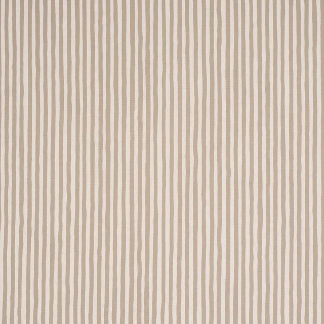 Schumacher Chaney Stripe Fabric In Sand For Sale