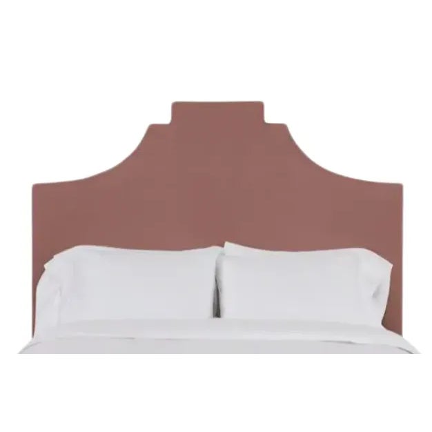 Nadine King Headboard, Blush Velvet For Sale