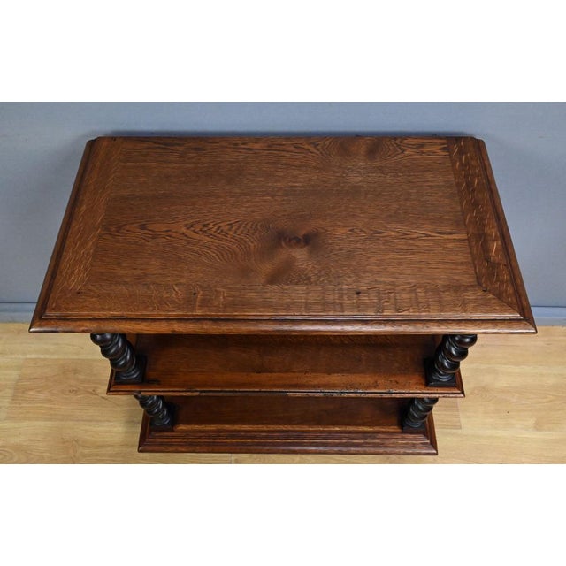 Louis XIII Style Oak Side Table, Early 20th Century For Sale - Image 4 of 14
