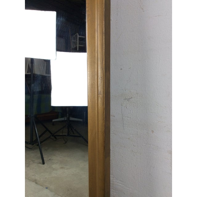 Mid Century Modern Rectangular Wall Mirror With Blonde Wood Frame For Sale - Image 10 of 17