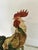 Farmhouse Vintage Style Hand-Painted Rooster Figurine on Wood Base For Sale - Image 3 of 4
