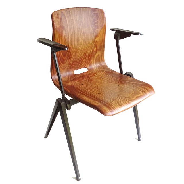 Vintage Plywood Armchairs from Galvanitas, Set of 6 For Sale - Image 16 of 18