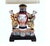 Pair of Antique Famille Rose Chinese Pottery Figural Designer Table Lamps.