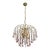 1980s Meryl Streep, Pink Murano Flowers and Crystal Drops Chandelier For Sale