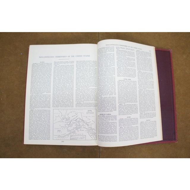 Antique 1937 Hammond’s Perpetual Atlas of the World 1935 Folio Map Book For Sale - Image 15 of 16