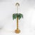 Hollywood Regency Pair of Vintage Tole Palm Tree Table Lamps in Green and Gold For Sale - Image 3 of 12