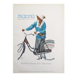 Vintage Women's Bicycle Poster, 1926 For Sale