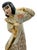 Mid-Century Modern Vintage 1949 Asian Figurine Set – Hand-Painted White & Gold For Sale - Image 3 of 12