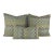 Jane Churchill Iggy in Blue and Green Pillow Cover - 20" X 20" Silver Sage Velvet Cushion Case For Sale - Image 4 of 5
