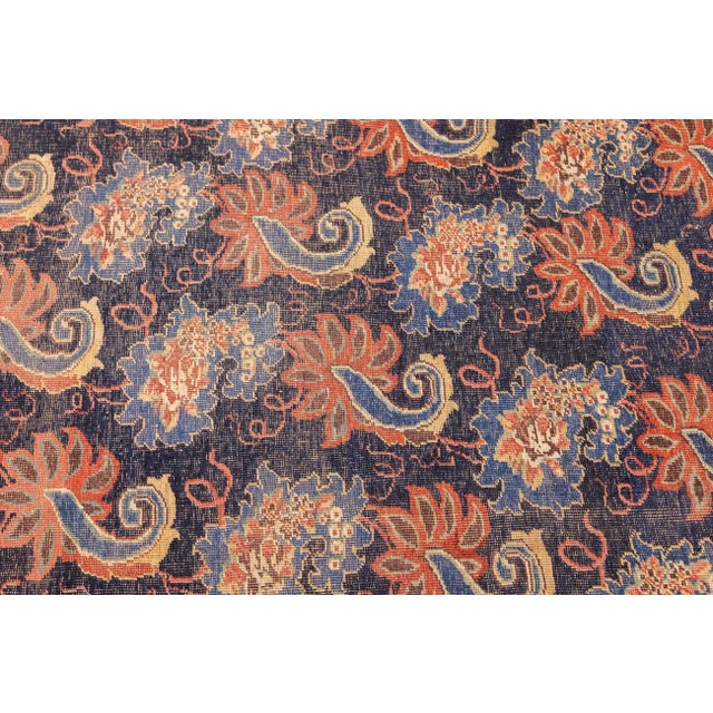 Blue Antique Persian Bidjar Rug 7'1'' X 13'7'' For Sale - Image 8 of 9