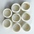 1970s Sculptural Matte White Ceramic Napkin Rings, Minimalist Tabletop - Set of 8 For Sale In Oklahoma City - Image 6 of 7