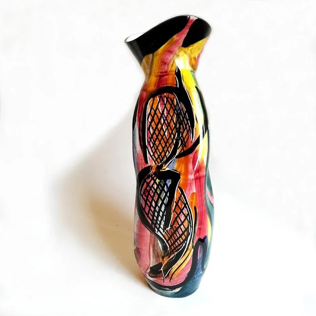 Mid-Century Italian Ceramic Vase from Titano R.S.M. For Sale - Image 12 of 14