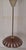 Vintage Pendant Lamp with Beige-Brown Patterned Glass Shade on Brass Mount, 1970s For Sale - Image 4 of 8