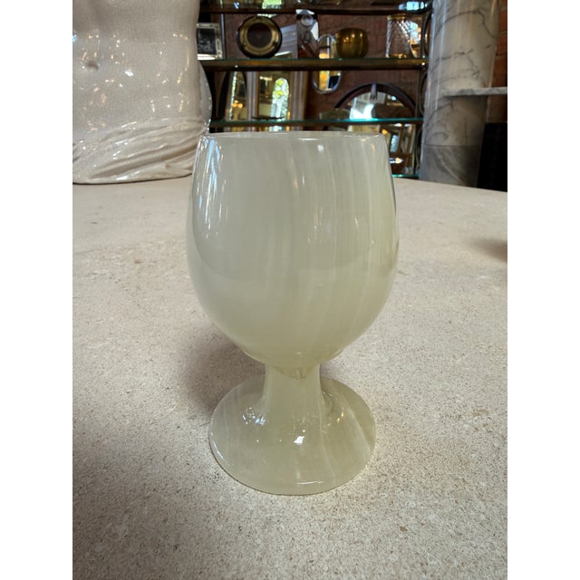 1970s 1970s Marble Goblets / Chalice Glasses - Set of 6 For Sale - Image 5 of 10