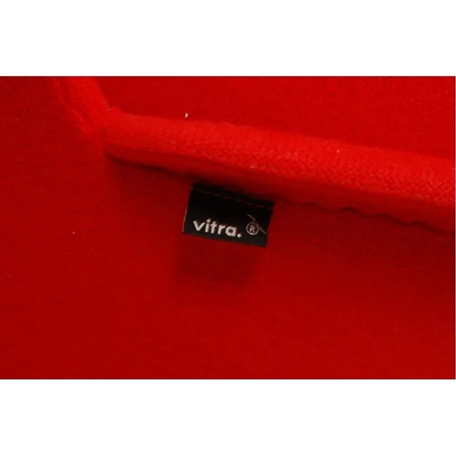 Red Heart Chair in Red Fabric by Verner Panton for Vitra For Sale - Image 10 of 11