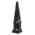 Traditional Black Marble Obelisk For Sale - Image 3 of 3