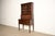 An exceptional Hepplewhite or Federal style tambour door secretary desk with bookcase hutch In the manner of Baker...