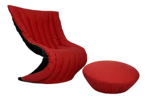 Rolf Benz Swing Lounge Chair and Ottoman - 2 Pieces