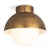 Not Yet Made - Made To Order Regina Andrew Montreux Steel Flush Mount, Natural Brass For Sale - Image 5 of 7