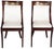 Hollywood Regency Antique Empire Style Mahogany Gondola Chairs with Gilded Bronze Appliqués, 1820, Set of 2 For Sale - Image 3 of 18