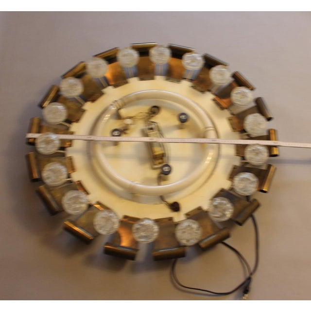 Vintage Mirror with Brass Details, 1960 For Sale - Image 11 of 13