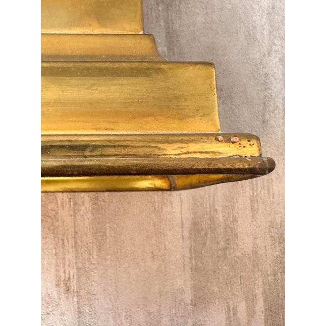 Brass Vintage Brass Obelisk Sculpture – 22” Neoclassical Decor For Sale - Image 8 of 12