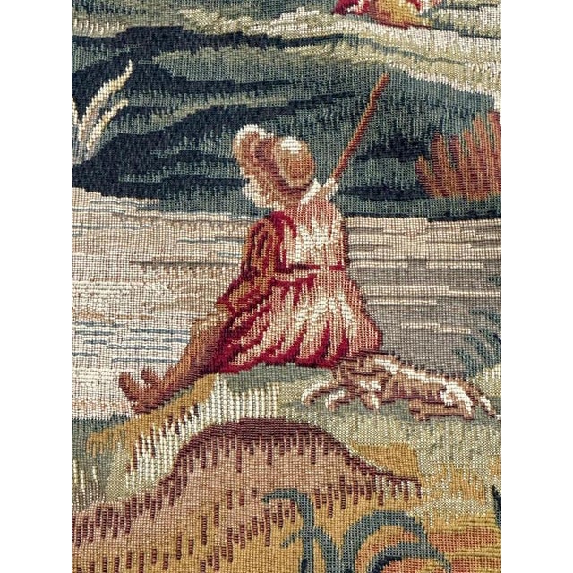 Vintage Aubusson Style Jacquard Tapestry, 1960s For Sale - Image 9 of 18