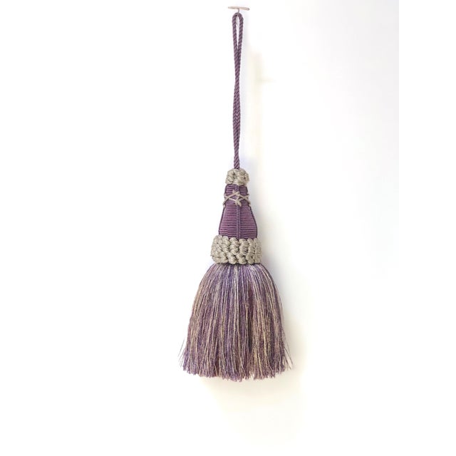 Amethyst Key Tassel With Looped Ruche For Sale - Image 11 of 11