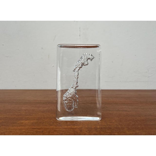 Vintage Scandinavian Art Glass Paper Weight For Sale - Image 16 of 16