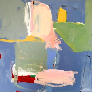 "Sunshine and Its Shadow" Contemporary Original Modern Abstract Mixed-Media Painting by Genevieve Allen For Sale