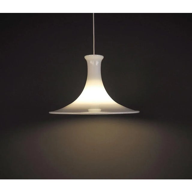 Mandarin Glass Hanging Lamp by Michael Bang for Holmegaard, 1980s For Sale - Image 3 of 10