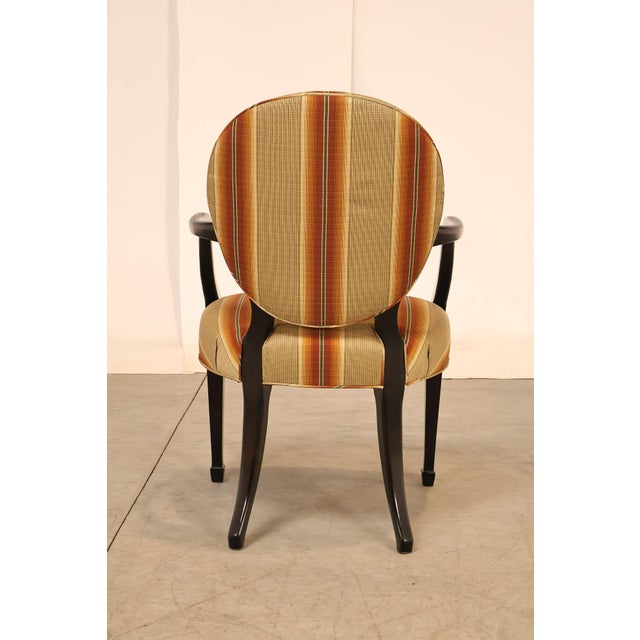 Baker Furniture Set Of Eight Oval Back Dining Chairs For Sale - Image 15 of 18