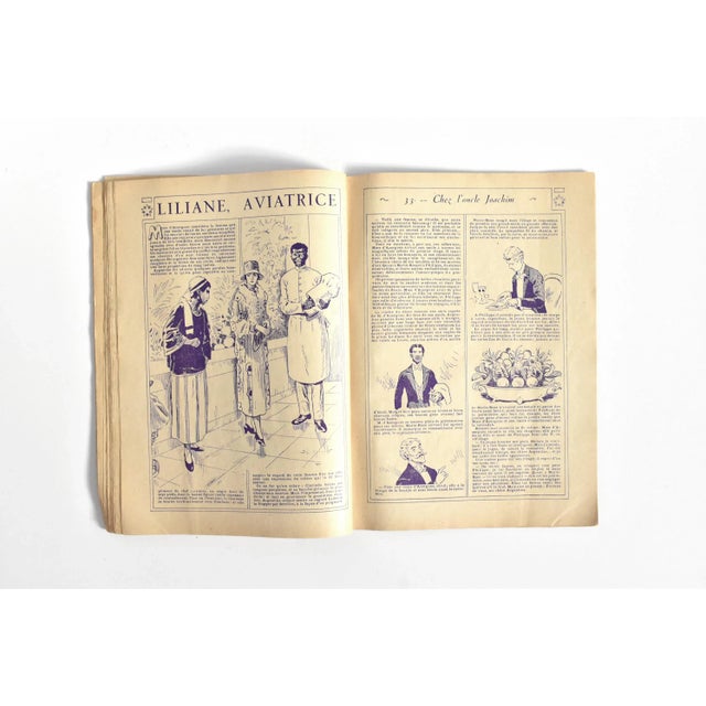 French 1920s Illustrated Story, "Liliane, Aviatrice" For Sale In San Francisco - Image 6 of 9