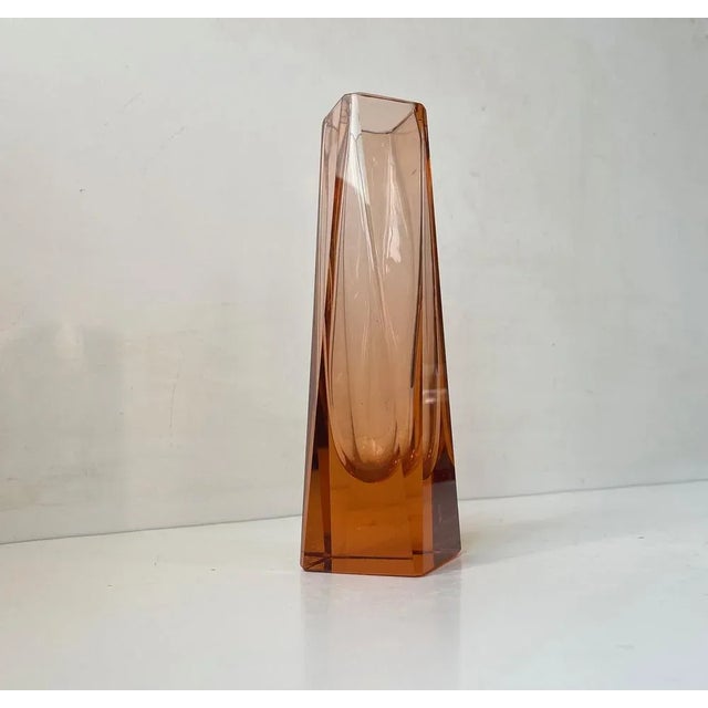 Glass Tulip Vase in Murano Glass by Alessandro Mandruzzato, 1970s For Sale - Image 7 of 11