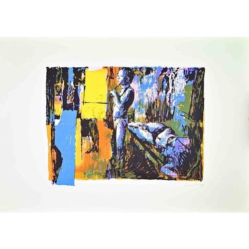 Nicola Simbari, Woman, Screen Print by Nicola Simbari, 1975, Screen Print For Sale - Image 3 of 3