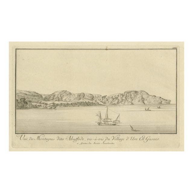 Norden, Mountains of Abyssode Opposite Umm El Gusur Nile View, 1755, Engraving For Sale