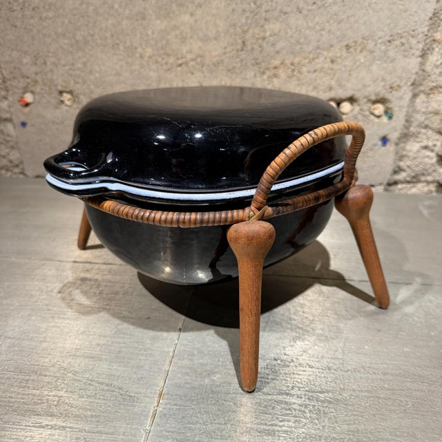 Mid-Century Modern 1950s Mid-Century Modern Casserole Dish and Stand From the Anker-Line Range For Sale - Image 3 of 14