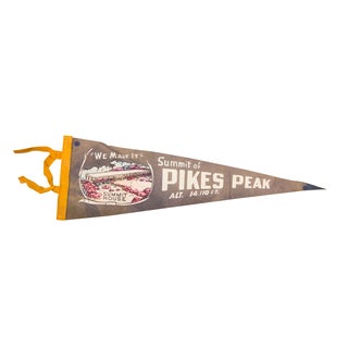 Summit of Pikes Peak Felt Flag For Sale
