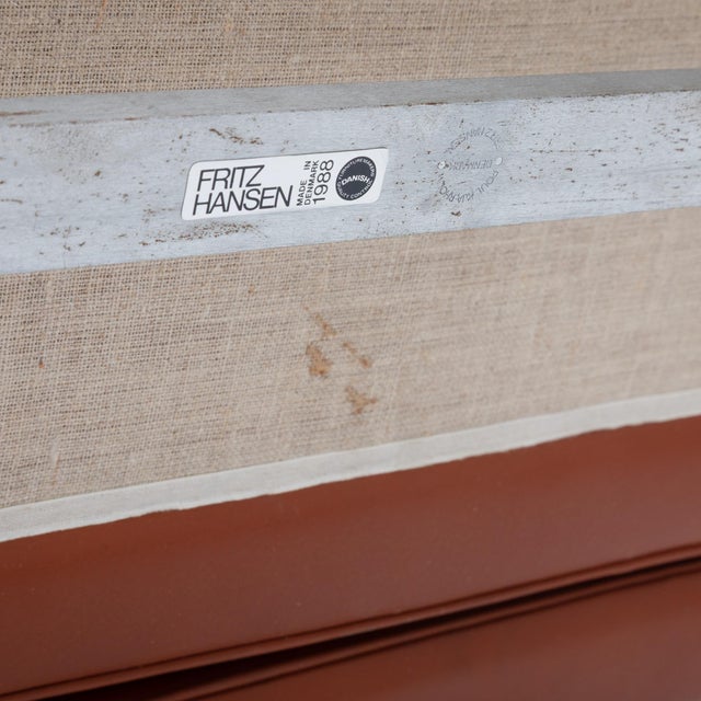 Poul Kjærholm Pk31 Leather Lounge Set for Fritz Hansen, Denmark, 1988 - Set of 4 For Sale - Image 12 of 18